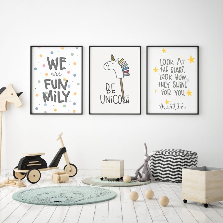byBlanca lamina pared niños