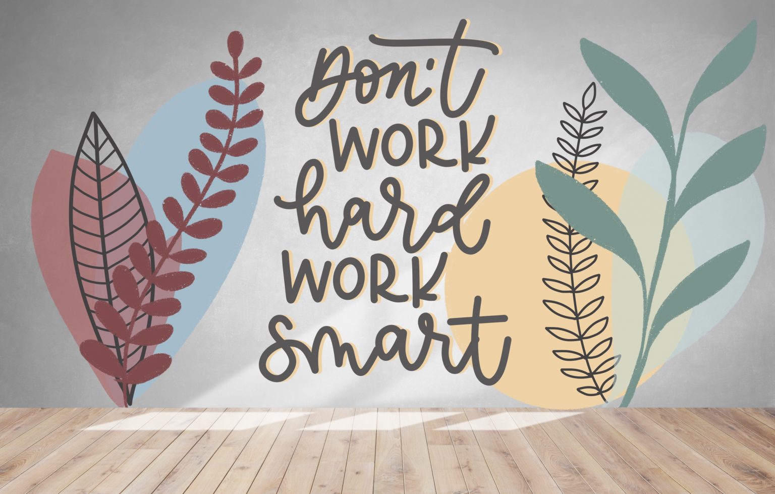 byblanca vinilo dont work hard work smart