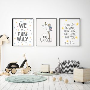 byBlanca lamina pared niños