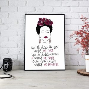 byblanca lámina Frida Kahlo
